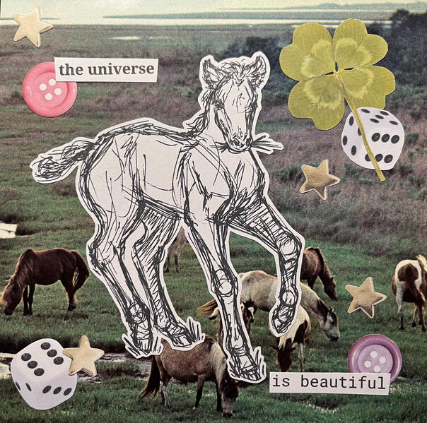 foal's gold collage, digital (2023)